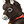 Belled black baby donkey.png